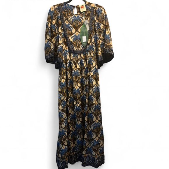 NWT Farm Rio Cocopalm Midi Dress XS - Picture 4 of 8